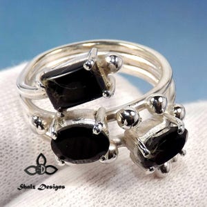 Black Onyx Ring, Black Onyx Gemstone, Mothers Day, Onyx Ring, 925 Sterling Silver, Handamde Ring, 925 Sterling SIlver, Fine Silver