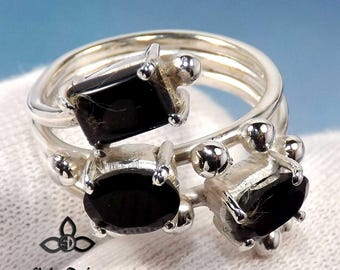 Black Onyx Ring, Black Onyx Gemstone, Mothers Day, Onyx Ring, 925 Sterling Silver, Handamde Ring, 925 Sterling SIlver, Fine Silver