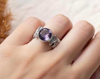 Amethyst Stone RIng, Amethyst Ring, Amethyst Gemstone, Women Ring, 925 SIlver Ring, Sterling Silver Ring, Women Gift Idea,Designer Ring