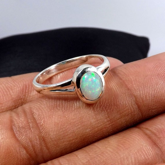 Ethiopian Opal Ring, Ethiopian Opal Stone, Ethiopian Opal Jewellery, Opal Ring, Gift Ring, Wedding Ring, Engagement Ring, Jewellery, AOLG913