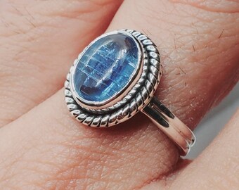 アクセサリー 118.Kyanite Kyanite Gemstone, Kyanite Ring, Kyanite Stone Ring, Designer