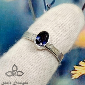 Iolite Ring, Iolite  Gemstone, Iolite Jewellery, 925 Sterling Silver, Handmade Ring, Unique Ring, Wedding Ring, Birthday Gift Ring, Gifts