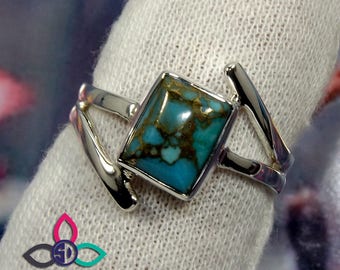 Blue Copper Turquoise RIng, Blue Copper Turquoise Jewellery, Turquise RIng, Copper Turquoise Ring, Handmade Ring, Unique RIng, Birthday Gift