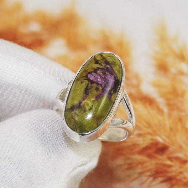 Mohave Stichtite Ring, Mohave Stichtite Rings, Mohave Stichtite Jewellery, 925 Sterling Silver Ring, Birthday Gift, For Her, Size 6US,JPX712