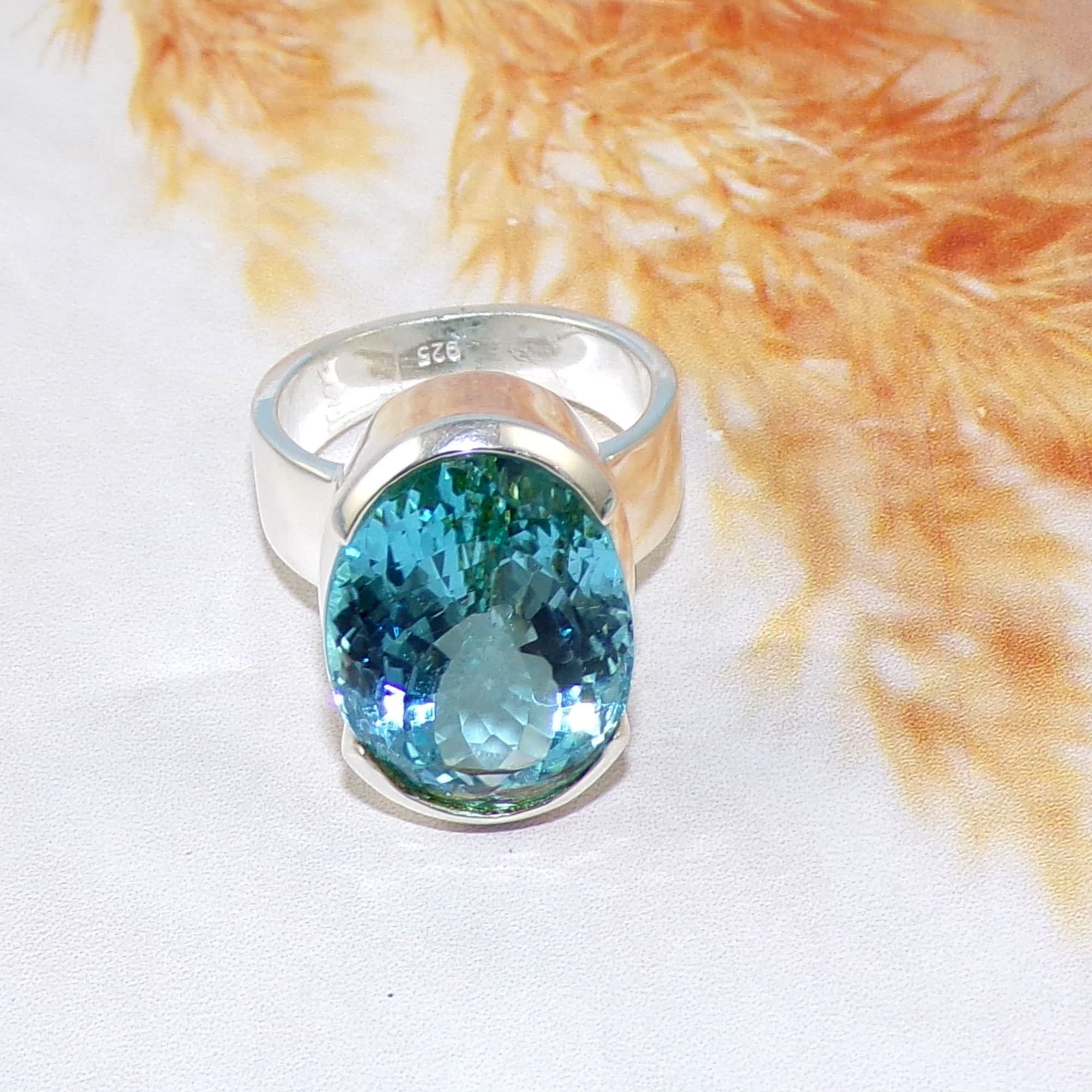 Caribbean blue hotsell topaz