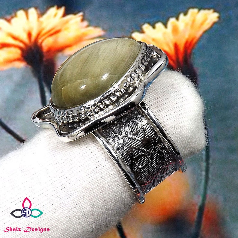 Designer Ring Gray Moonstone Gemstone Unique Ring Ring Size- 7.5 US Solid Silver Ring Gray Moonstone Ring Gemstone Ring Handmade Ring