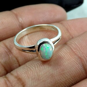 Ethiopian Opal Ring, Ethiopian Opal Stone, Ethiopian Opal Jewellery, Opal Ring, Gift Ring, Wedding Ring, Engagement Ring, Jewellery, AOLG913 image 3