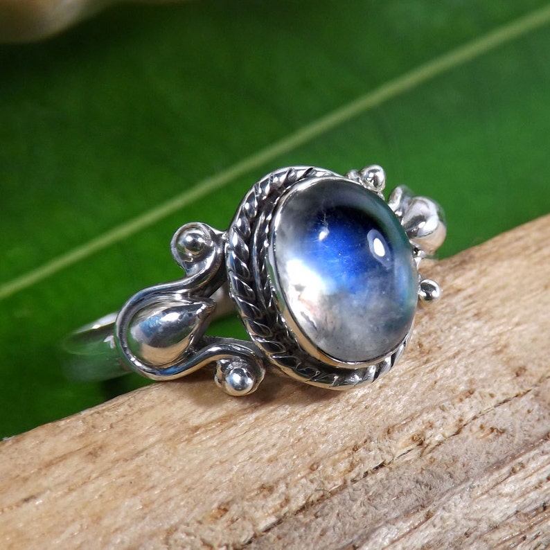 Engagement Ring Black Friday Sale Moonstone Ring Rainbow Moonstone Designer Ring Rainbow Ring Natural Rainbow Rainbow Moonstone Ring