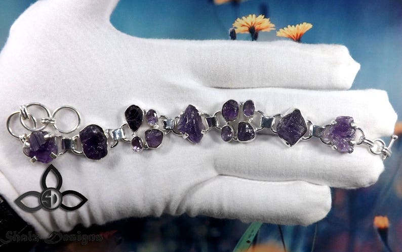 Wedding Bracelets Black Friday Sale Designer Bracelets Amethyst Rough Bracelets Amethyst Bracelets 925 Silver Bracelets Jewellery