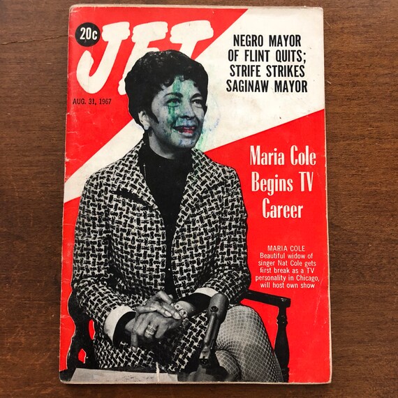jet magazine august 31 1967 maria cole begins tv career negro etsy first jobs for 17 year olds