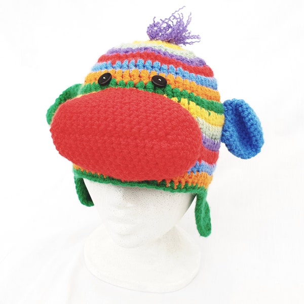 Handmade Crochet Sock Monkey Hat