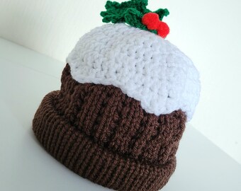 Weihnachts Pudding Mütze Für Erwachsene – Von Premier Decorations – Aus 100% Acryl