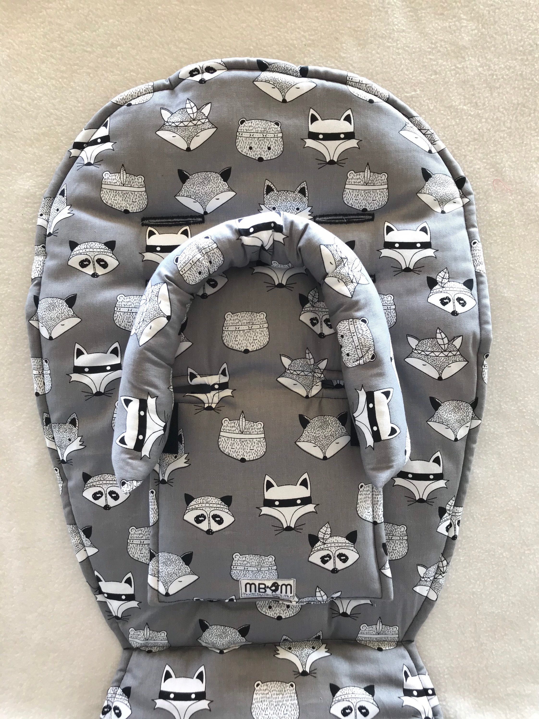 pram liner with head support