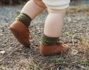 Brown Canvas Shoe,  Baby and toddler footwear, Unisex infants shoes, Durable Soft sole sneaker, first walker shoes, designed in Australia