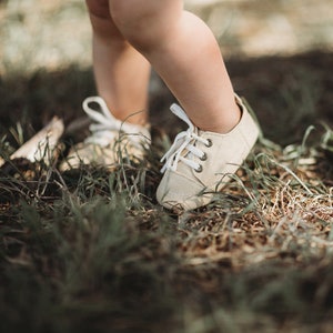 Chaussures bébé Dune à semelle souple, tissu First Walker, baskets pour tout-petits