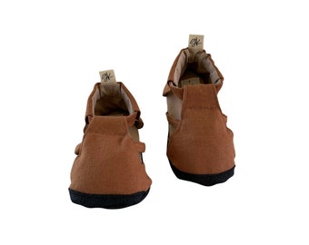 Fudge Soft Sole Sandal, Baby and Toddler Shoes, cotton canvas, Durable, Lightweight, Machine washable, Designed and Made in Australia