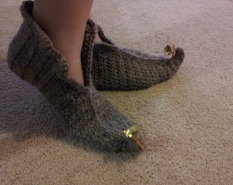 Crochet elf slippers deals