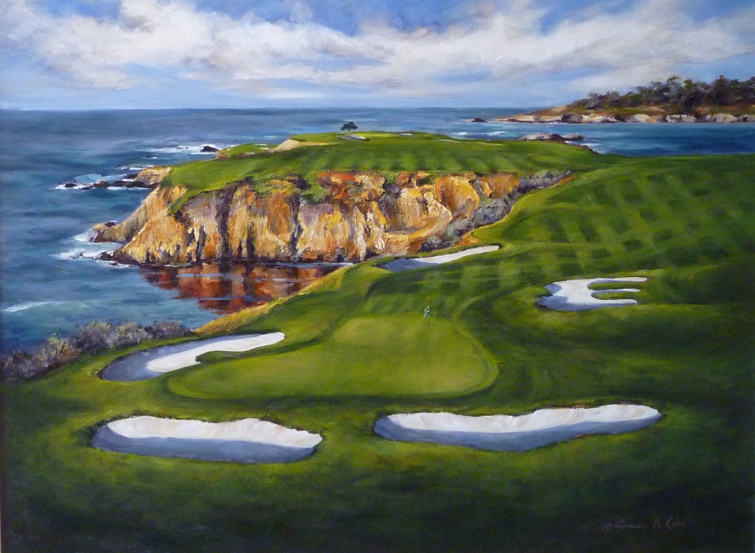 Sunrise on the 8th, the 8th Hole at Pebble Beach Golf Links