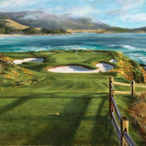 Afternoon Round, the 7th hole at Pebble Beach Golf Links