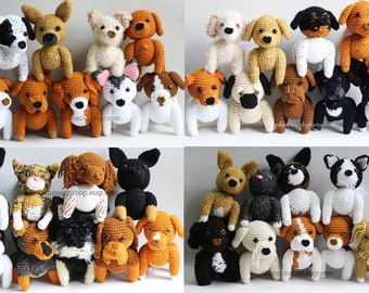 Custom Dog Amigurumi Replica Custom Pets Stuffed Toys Custom Animals Doll Custom Handmade Softies Gift Baby Crochet Knit Plush