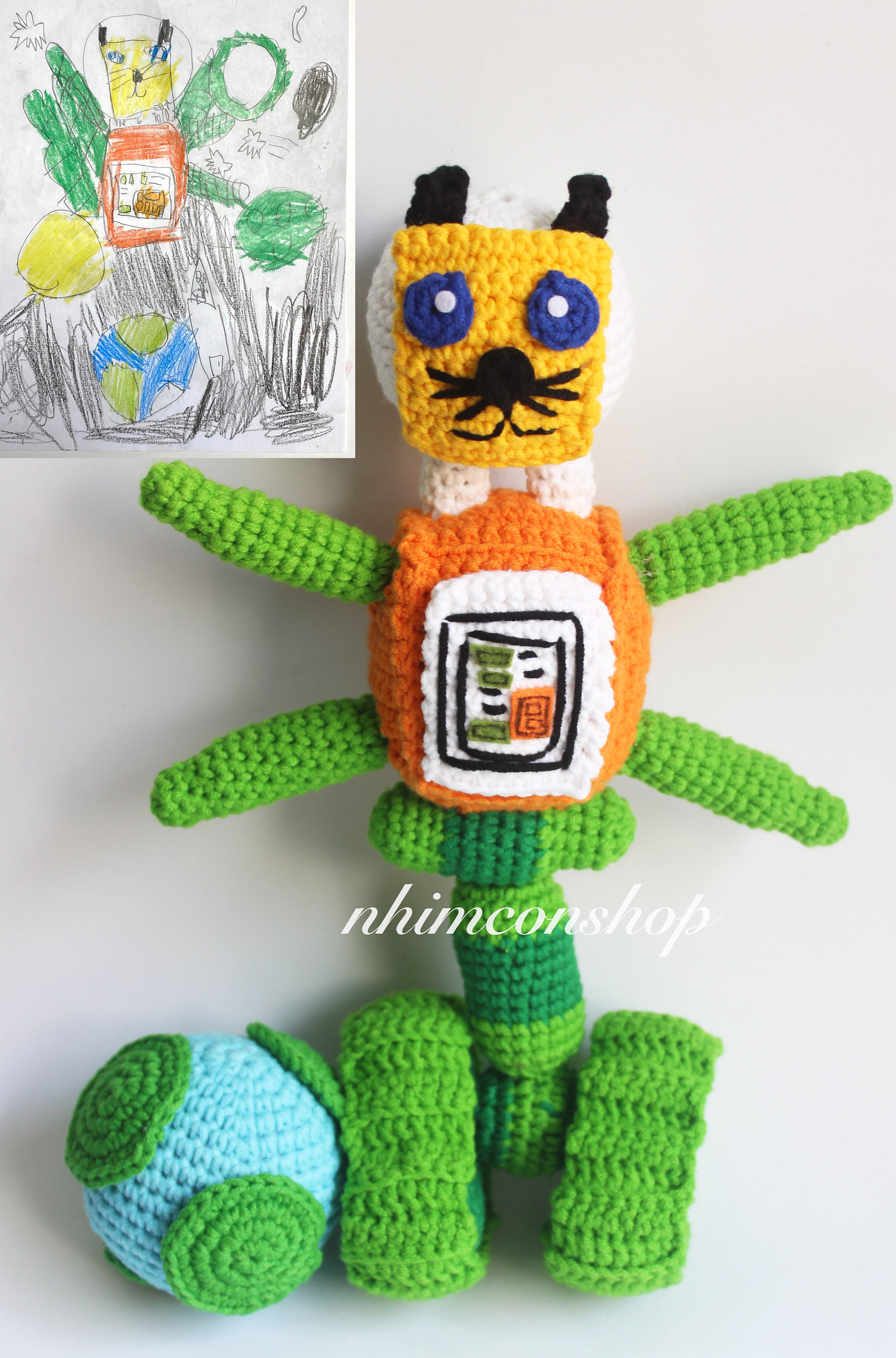 Custom Character Crochet Plush: Personalized Amigurumi Stuffed Toy Gift
