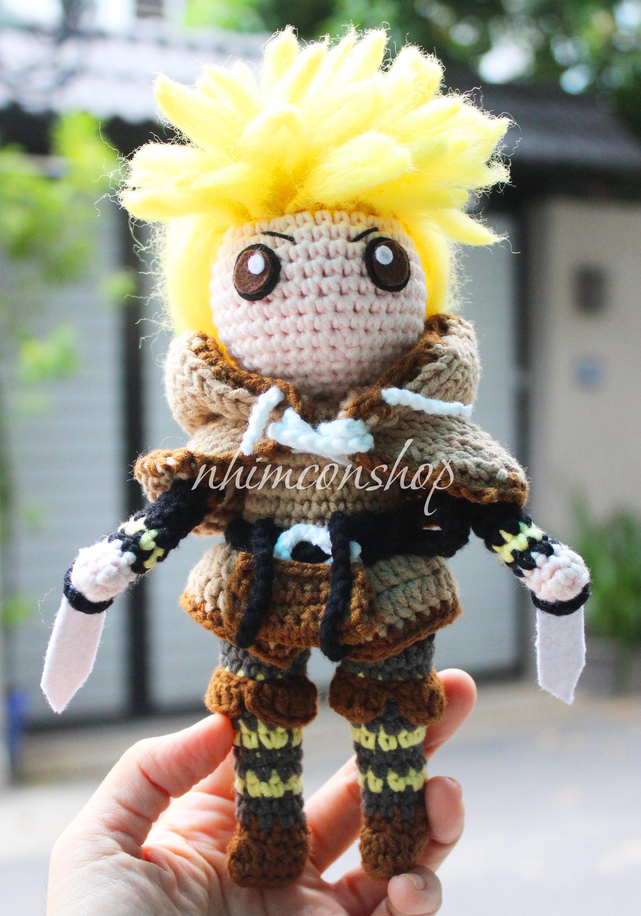Thorfinn Berserk Chibi Plushie: Handmade Crochet Viking Doll