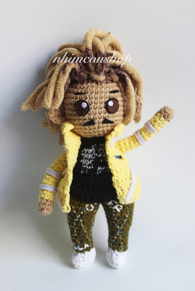 Costom Plushie Rapper Chibi Rapper Plushie: Custom Crochet Amigurumi Doll - Etsy