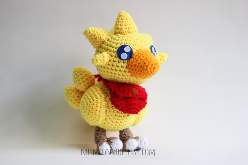 Chocobo and Moogle Kupo Final Fantasy IX FF9 Chibi Plushie Amigurumi Stuffed Toy Doll Handmade Softies Gift Baby Crochet Plush Characters image 7