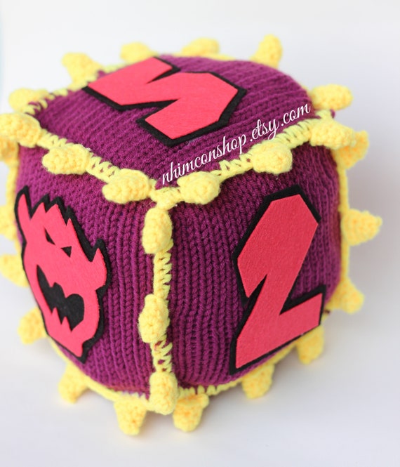 Dice Block Mario Party Game Square 1 4 Or Diamond 1 10 Plushie Etsy