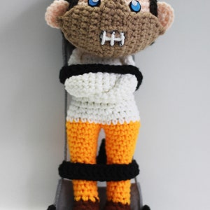 Hannibal Lecter Plush Movie Chibi Plushie Amigurumi Stuffed Toy Doll Handmade Softies Gift Baby Crochet Inspired Plush Characters