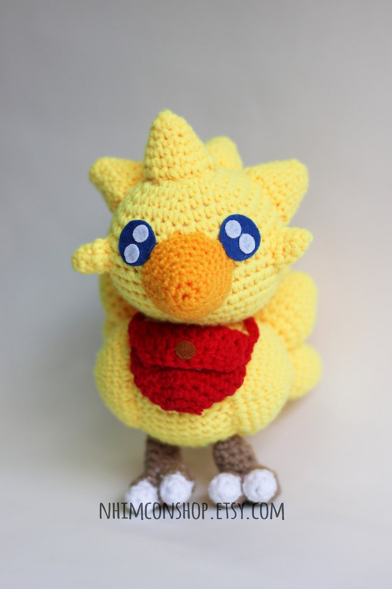 Chocobo and Moogle Kupo Final Fantasy IX FF9 Chibi Plushie Amigurumi Stuffed Toy Doll Handmade Softies Gift Baby Crochet Plush Characters image 9