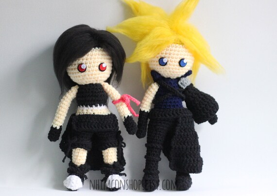 Tifa Cloud Final Fantasy Vii Ff7 Chibi Plushie Amigurumi Etsy