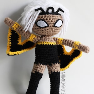 ストーム XMen キャラクター ちび ぬいぐるみ あみぐるみ ぬいぐるみ 人形 手作り ソフト ギフト ベビー かぎ針編み ニット風 コスプレ ぬいぐるみ