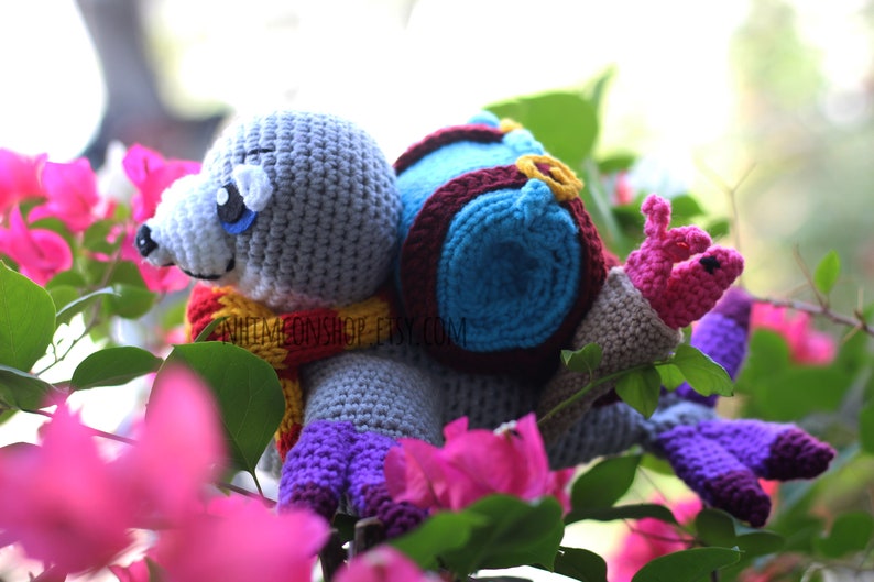 Serac the Seal Courier Dota 2 Chibi Plushie Amigurumi Stuffed Toy Doll Handmade Softies Gift Baby Crochet Knit Inspired Plush Characters