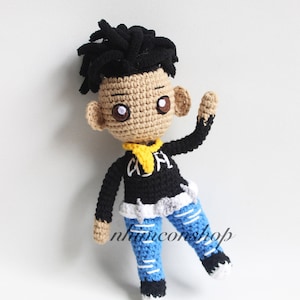Youngboy Chibi Plushie: Handmade Crochet Amigurumi Doll