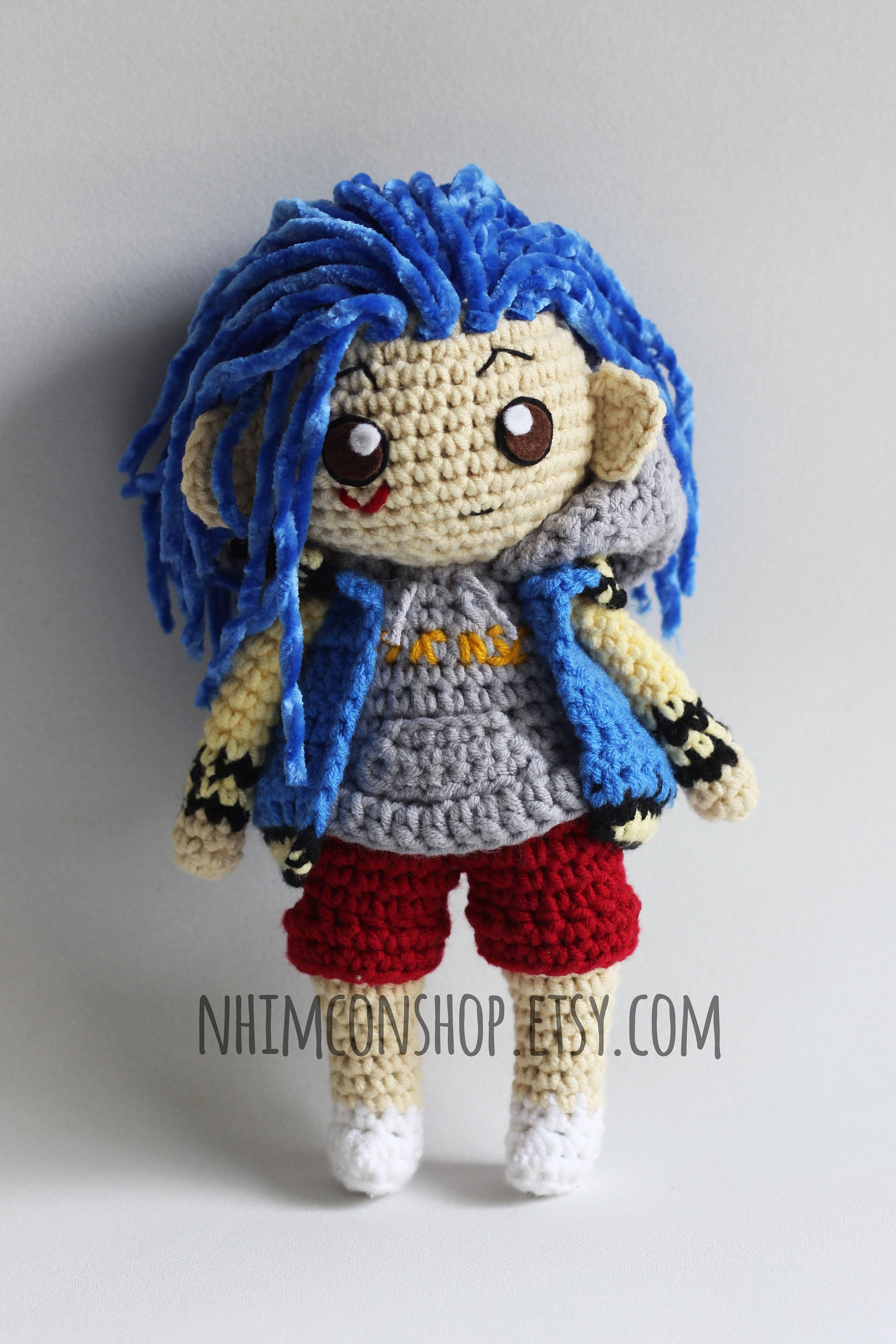 子供の縫いぐるみですxbl Xxxtentacion Chibi Plushie: Handmade Crochet Amigurumi Doll - Etsy