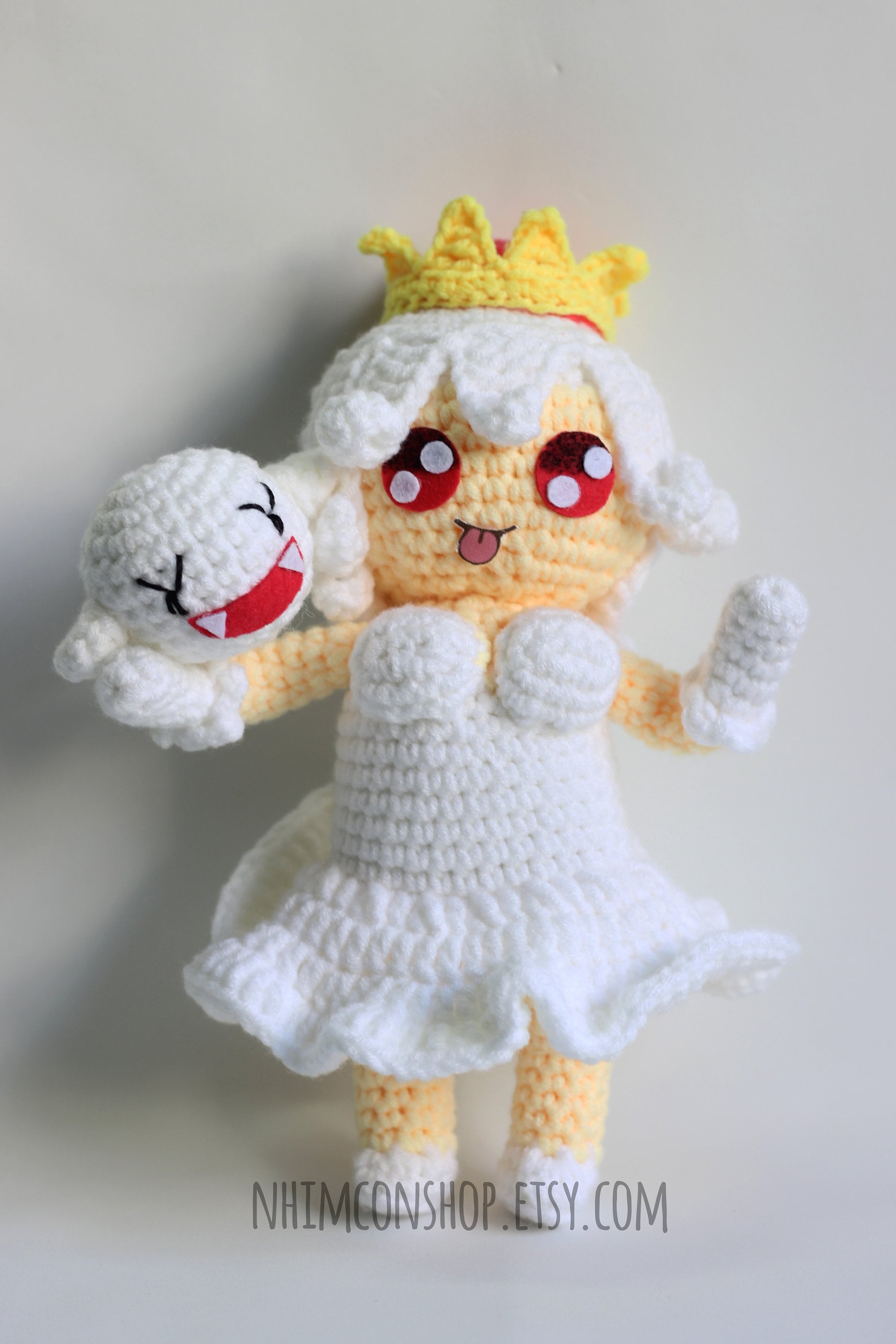 Booette Crochet Doll: Chibi Inspired Plushie With Mini Ghost - Etsy
