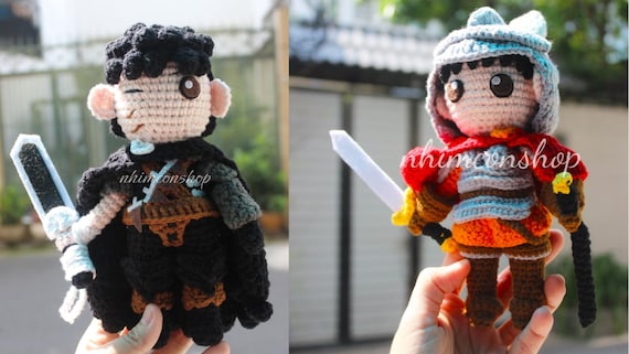 Casca Berserk Chibi Plushie: Handmade Crochet Stuffed Doll - Etsy