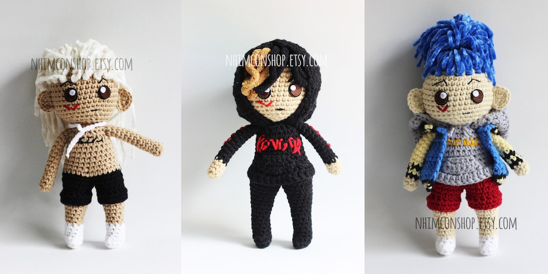 子供の縫いぐるみですxbl Xxxtentacion Chibi Plushie: Handmade Crochet Amigurumi Doll - Etsy
