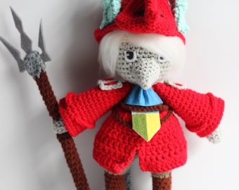 Freya Crescent Final Fantasy IX FF9 Chibi Plushie Amigurumi Stuffed Toy Doll Handmade Softies Gift Baby Crochet Inspired Plush Characters