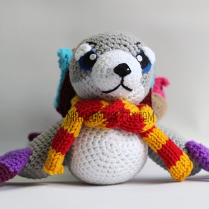 Serac the Seal Courier Dota 2 Chibi Plushie Amigurumi Stuffed Toy Doll Handmade Softies Gift Baby Crochet Knit Inspired Plush Characters image 2