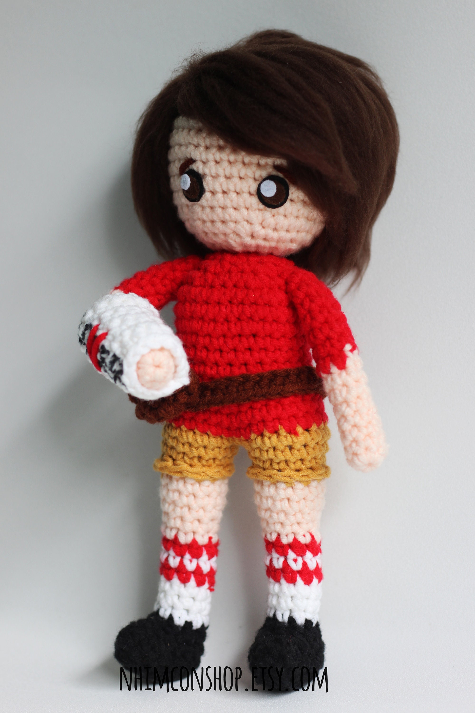 ハンドメイド あみぐるみ エディ・カスブラクのかぎ針編みぬいぐるみ：手作りあみぐるみ人形