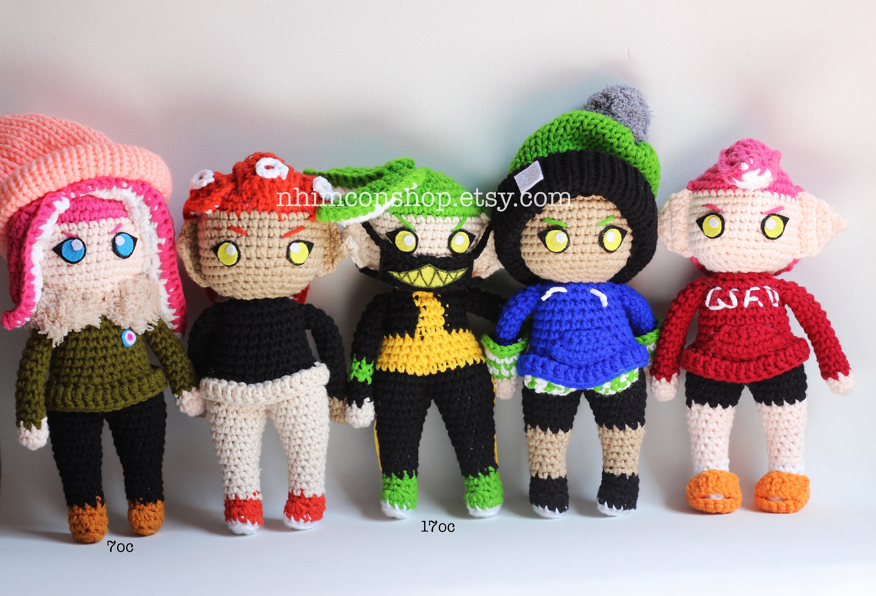 Splatoon Octoling Customize Character Chibi Plushie Amigurumi | Etsy