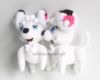 White Lion Dog Amigurumi Custom Order Stuffed Toys Custom Animals Doll Custom Handmade Softies Gift Baby Crochet Knit Plush