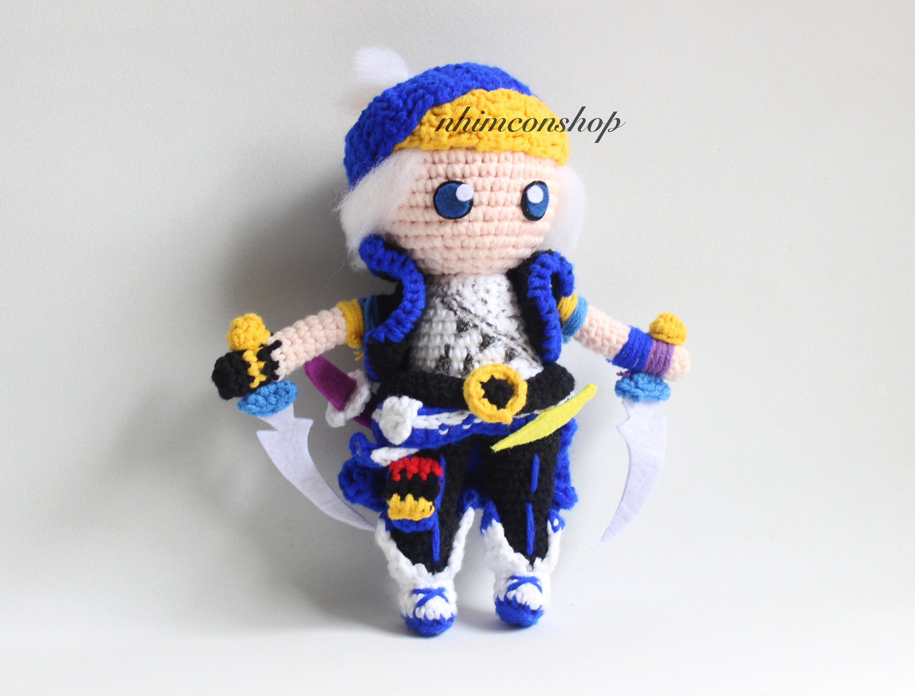 ぬいぐるみ✖️6 Locke Cole Final Fantasy VI FF6 Chibi Plushie Amigurumi