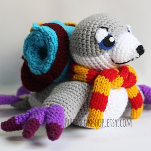 Serac the Seal Courier Dota 2 Chibi Plushie Amigurumi Stuffed Toy Doll Handmade Softies Gift Baby Crochet Knit Inspired Plush Characters image 1