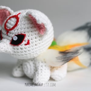 Cute Baby Wolf Plushie Amigurumi Stuffed Toy Doll Handmade Softies Gift Baby Crochet Knit Plush