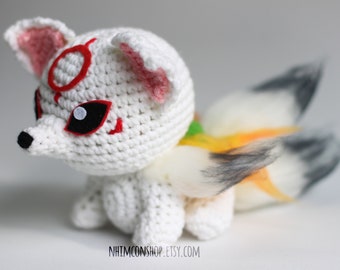 Cute Baby Wolf Plushie Amigurumi Stuffed Toy Doll Handmade Softies Gift Baby Crochet Knit Plush