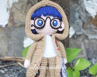 Yakou Chibi Plushie Amigurumi Stuffed Toy Doll Handmade Softies Gift Baby Crochet Inspired Plush Characters