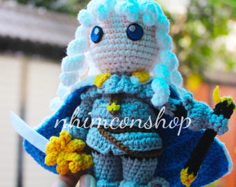 Griffith Berserk Chibi Plushie: handgemaakte gehaakte gevulde pop